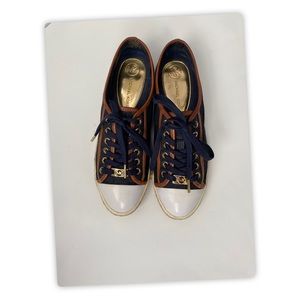 Michael Kors Kristy Denim Sneaker. (Used)